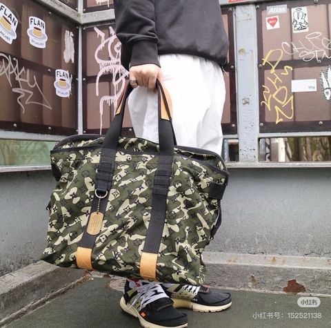 TÚI TOTE NAM NỮ L V × TAKASHI MONOGRAMOUFLAGE CANVAS 50CM