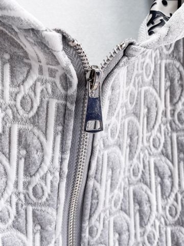 ÁO KHOÁC NAM D I O R REVERSIBLE HOODED JACKET – HỌA TIẾT OBLIQUE DỆT NỔI, MẶC HAI MẶT