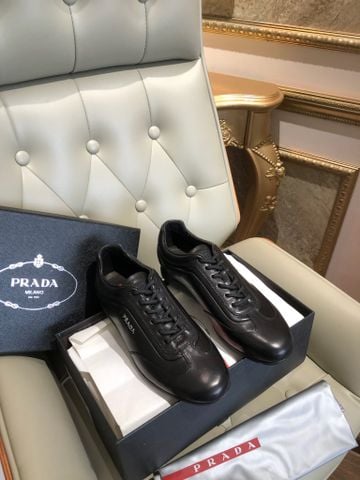 GIÀY SNEAKER NAM P R D A SOFT LEATHER LOW-TOP – DA MỀM MỊN,