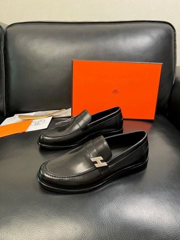 GIÀY NAM LOAFER H M KHÓA H KIM LOẠI DA BÓNG DA LỲ PHOM LỊCH LÃM CAO CẤP