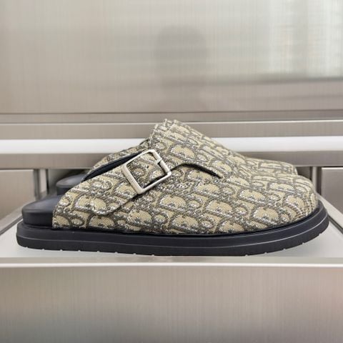 DÉP SỤC NAM D R × LEWIS HAMILTON – VẢI JACQUARD OBLIQUE, LÓT DA CỪU, ĐẾ 3,5 CM