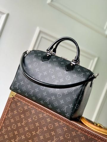TÚI XÁCH NAM NỮ L*V SPEEDY SOFT 30 MONOGRAM ECLIPSE DÒNG SKI DOUBLE