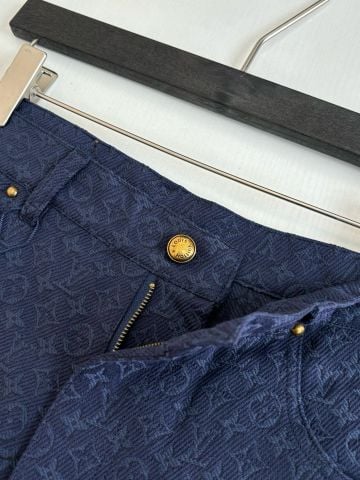 BỘ DENIM JACQUARD NAM L V SƠ MI NGẮN TAY & QUẦN SHORT WORKWEAR