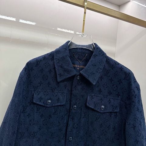 ÁO KHOÁC DENIM NAM L V HỌA TIẾT DỆT NỔI ĐỒNG SẮC PHOM WORKWEAR