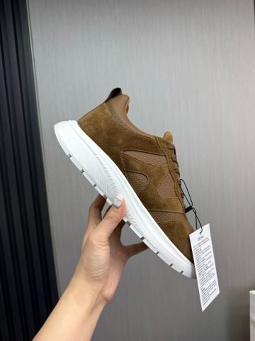 GIÀY SNEAKER NAM DA BÒ LỚP ĐẦU PHỐI DA BÒ LỘN, ĐẾ CAO BẢN THỂ THAO SANG TRỌNG