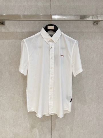 ÁO SƠ MI NGẮN TAY NAM RELAXED SHORT-SLEEVE SHIRT PHOM SUÔNG TỐI GIẢN