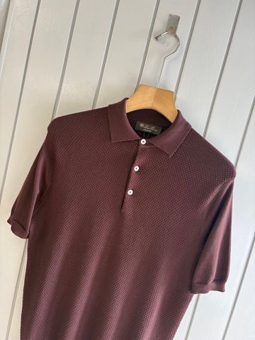 ÁO POLO NAM LP DỆT KIM HỌA TIẾT QUẢ TRÁM NỔI SANG TRỌNG