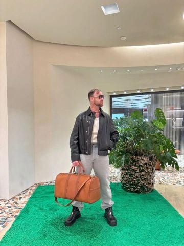 TÚI DU LỊCH NAM B V CABIN DUFFLE DA BÊ PHOM MỀM CỔ ĐIỂN