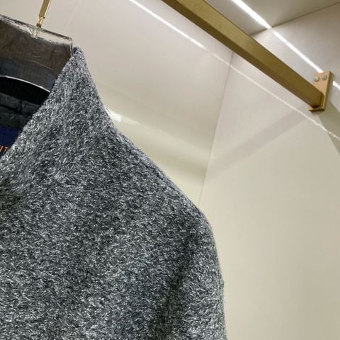 ÁO KHOÁC NAM NỮ L V PHOM BLOUSON CỔ ĐỨNG – WOOL-BLEND SỢI MELANGE