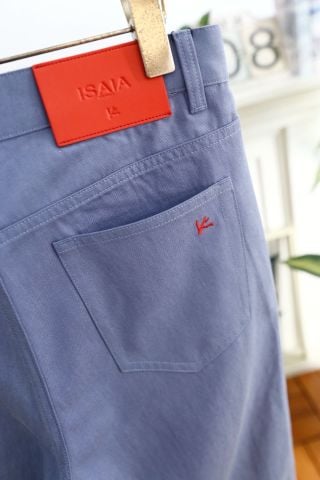 QUẦN DÀI NAM ISAIA PHOM SLIM TAPERED VẢI TWILL COTTON CO GIÃN