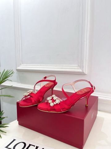 SANDAL CAO GÓT NỮ RV PHIÊN BẢN HOA ĐÁ LẤP LÁNH