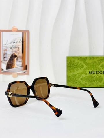 KÍNH MẮT NỮ G C PHOM VUÔNG OVERSIZED GỌNG ĐỒI MỒI ĐIỂM NHẤN DOUBLE G KIM LOẠI