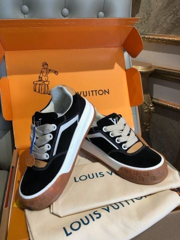 GIÀY SNEAKER NAM NỮ L V PHOM LOW-TOP RETRO SKATE DA SUEDE PHỐI ĐẾ GUM DÀY