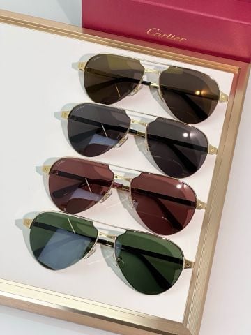 KÍNH MÁT NAM NỮ CARTI KHUNG KIM LOẠI AVIATOR SANG TRỌNG CHI TIẾT ỐC ĐINH ĐẲNG CẤP