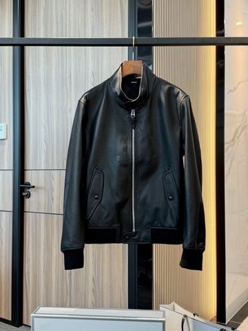 ÁO KHOÁC DA NAM TF* – DA CỪU HẠT, PHOM BOMBER LỊCH LÃM