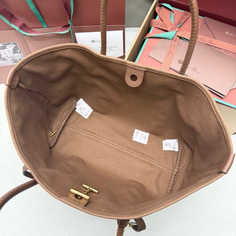 TÚI SHOPPER NAM NỮ L P* GHIERA SHOPPER LARGE CANVAS & DA BÊ – PHONG THÁI TINH GIẢN