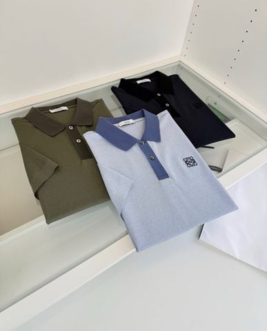 ÁO POLO NAM LW* DÒNG ANAGRAM CỔ PHỐI SẮC PIQUÉ COTTON DÁNG Ý THANH LỊCH