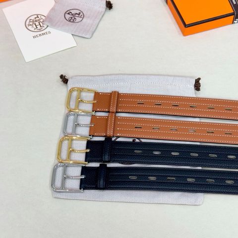 THẮT LƯNG NAM NỮ HERM* BARENIA FAUBOURG DA BÊ MỀM KHÓA VÀNG SANG TRỌNG