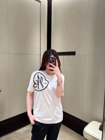ÁO THUN NAM NỮ MCL CỔ TRÒN LOGO TRÒN PHUN MỰC HIỆU ỨNG IN LƯỚI