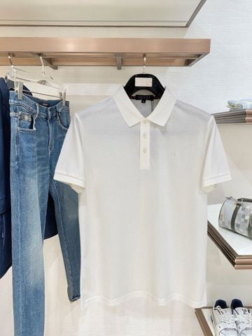 ÁO POLO NAM G C BUSINESS FIT COTTON PIQUÉ DỆT MẮT NỔI,