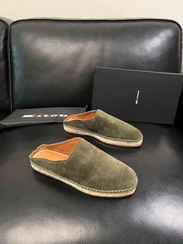 GIÀY SỤC NAM KITON* SUEDE ESPADRILLES DA BÊ LỘN ĐẾ CÓI