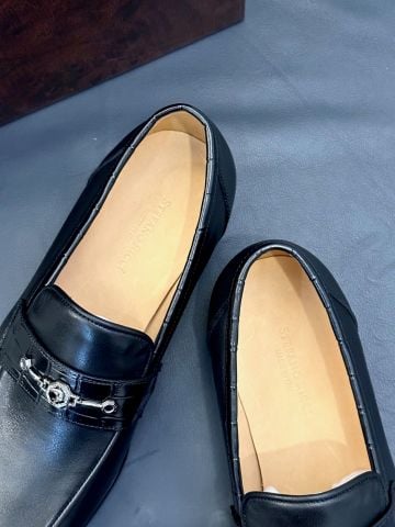 GIÀY NAM LOAFER SR DA BÒ NGUYÊN TẤM ĐẾ DA THẬT PHOM DÀI THANH LỊCH