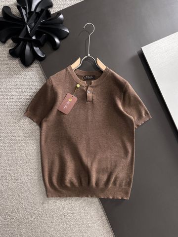 ÁO THUN DỆT KIM NAM LP HENLEY SHORT-SLEEVE COTTON KNIT PHOM RỘNG CAO CẤP