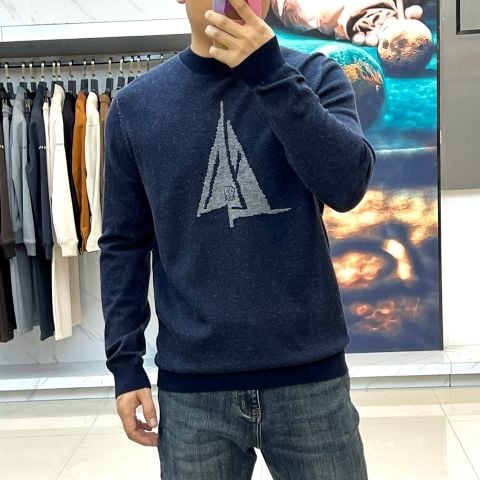 ÁO LEN NAM BC DỆT INTARSIA HỌA TIẾT THUYỀN BUỒM PHONG CÁCH NAUTICAL SANG TRỌNG