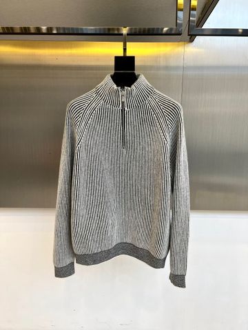 ÁO LEN NAM BC HALF-ZIP CỔ CAO THANH LỊCH, DỆT SỌC NỔI