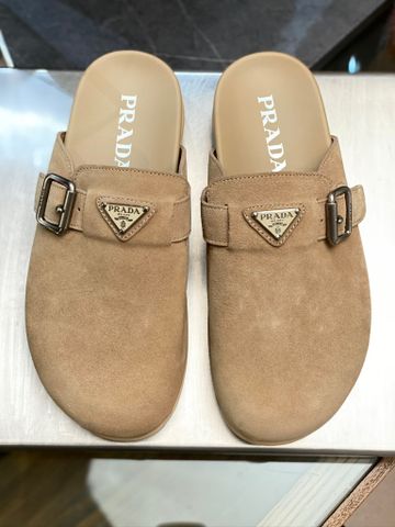 GIÀY SỤC NAM P R D DA BÊ LỘN PHỐI KHÓA KIM LOẠI ĐẾ RUBBER