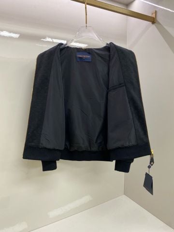 ÁO KHOÁC NAM NỮ L V HOODED BLOUSON DẬP NỔI 3D TOÀN THÂN