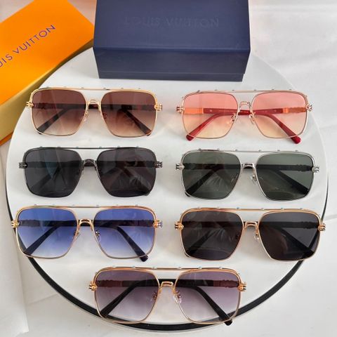 KÍNH MÁT UNISEX L V FORM CHỮ NHẬT SANG GỌN – GỌNG KIM LOẠI SIÊU THANH,