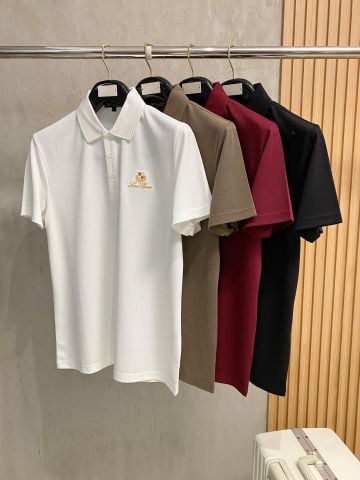 ÁO POLO NAM L P COTTON TÂN CƯƠNG DỆT PIQUÉ THÊU HUY HIỆU NGỰC SANG GỌN CAO CẤP