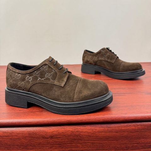 GIÀY NAM BUỘC DÂY GUCC* DA LỘN NÂU GG