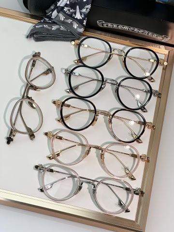 GỌNG KÍNH NAM NỮ chrome* hearts* SEX T-9 – GỌNG TRÒN MIX KIM LOẠI, PHONG CÁCH RETRO SANG TRỌNG