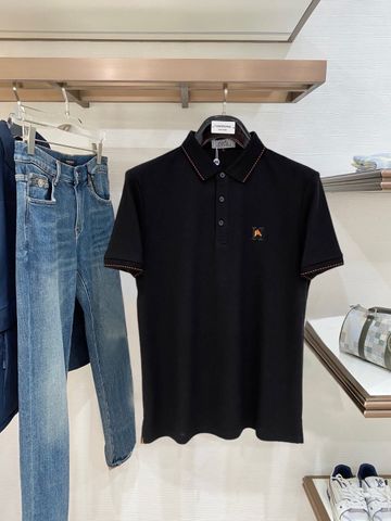 ÁO POLO NAM H M LOGO CHỮ H ĐẦU NGỰA THÊU NỔI VẢI COTTON MẮT LƯỚI FORM THANH LỊCH