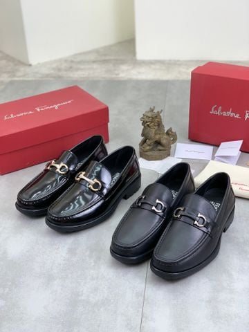 GIÀY NAM LOAFER FERR* – BIT BUCKLE ĐEN, DA LỲ/ DA BÓNG – FORM GỌN ÊM CHÂN