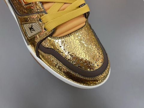 SNEAKER NAM L V PHIÊN BẢN BẠC HIỆU ỨNG ÁNH KIM