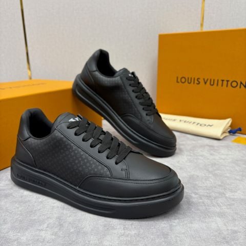 GIÀY NAM SNEAKER SR — DA BÒ Ý TONE XANH THAN/GHI, P