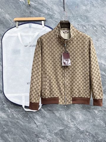 ÁO KHOÁC NAM G C DỆT JACQUARD PHOM BOMBER SANG TRỌNG