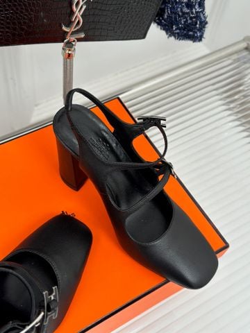 GIÀY CAO GÓT NỮ H M KHÓA H TRÁNG MEN – DÁNG MARY JANE SLINGBACK