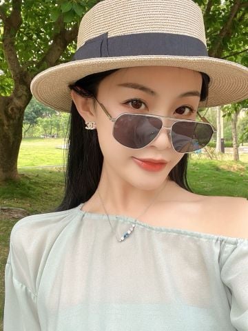 KÍNH MẮT NAM NỮ BV DÁNG AVIATOR GỌNG KIM LOẠI THANH MẢNH