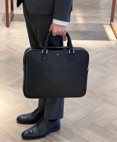 TÚI XÁCH NAM MONT BLANCT * DÁNG BRIEFCASE DA BÒ MỊN