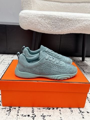 GIÀY SNEAKER NAM NỮ H M* NEON DA BÊ PHỐI DA LỘN ĐẾ CHAÎNE D’ANCRE ÊM CHÂN