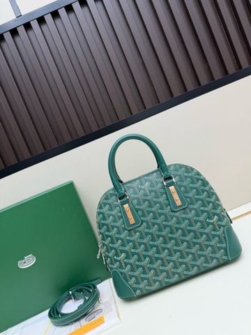 TÚI XÁCH NỮ G Y MINI VENDÔME GOYARDINE CANVAS PHỐI TAY CẦM DA & THANH GỖ CRAFTSMANSHIP