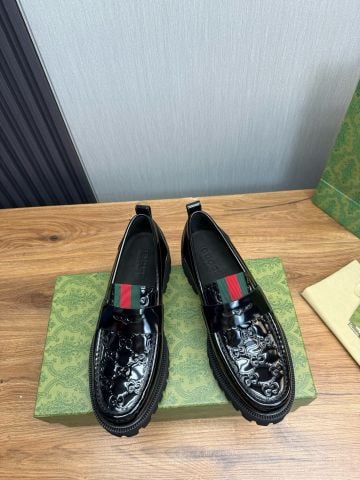 Giày nam Loafer  GUCC* Da Bò Bóng Cao Cấp