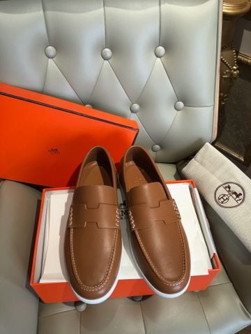 GIÀY NAM NỮ SLIP ON HERM* DA BÒ VIỀN ĐẾ THỂ THAO