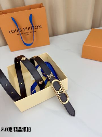 THẮT LƯNG NỮ L V BẢN 2.0CM KHÓA KIM LOẠI NỔI BẬT DÁNG MẢNH THANH LỊCH