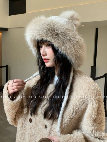 MŨ NỮ MONCL* LÔNG CỪU CHỤP TAI SIÊU ẤM MÙA ĐÔNG