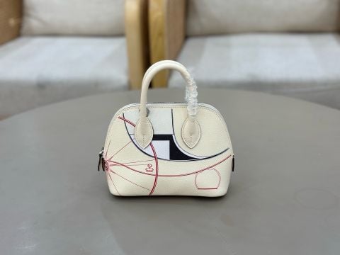 TÚI XÁCH NỮ H M BOLIDE MINI BẢN IN HỌA TIẾT BẢO LINH CẦU ĐỘC BẢN